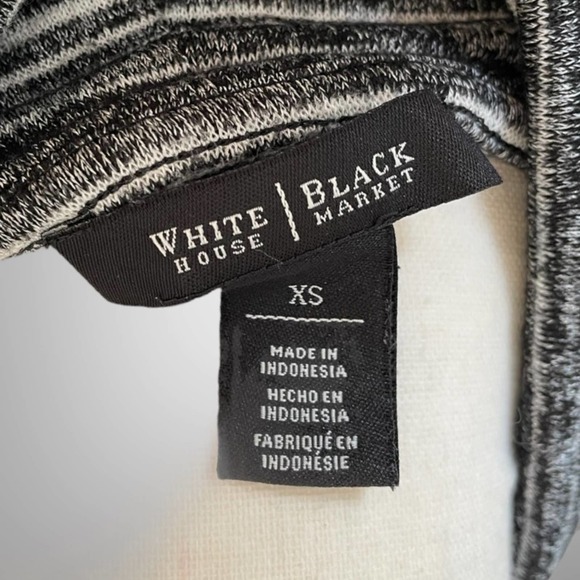 Whbm Black/White Loose Cowlneck Stripe Sweater Size XS - Picture 10 of 10